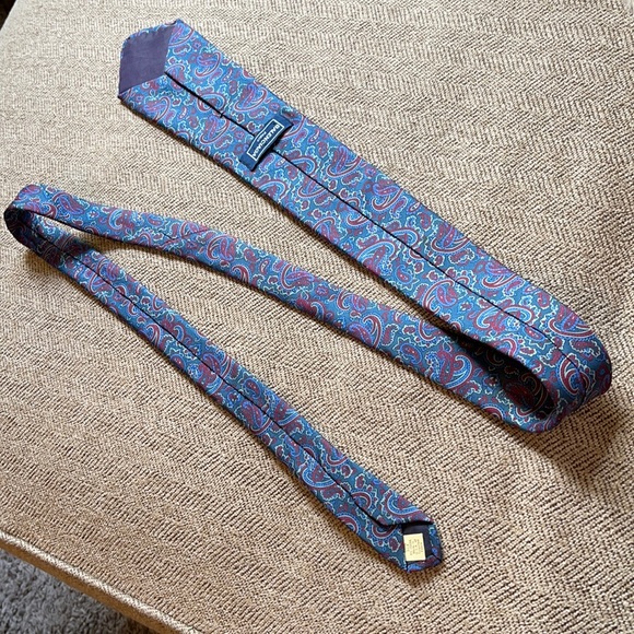 Vintage Balenciaga paisley neck ties bundle of 2 - Picture 7 of 9